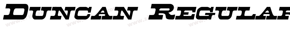 Duncan Regular字体转换